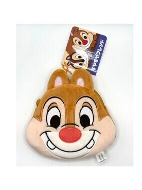 Cute Dale (of Chip & Dale) Chipmunk Plush Change/Coin Purse, Keychain - New